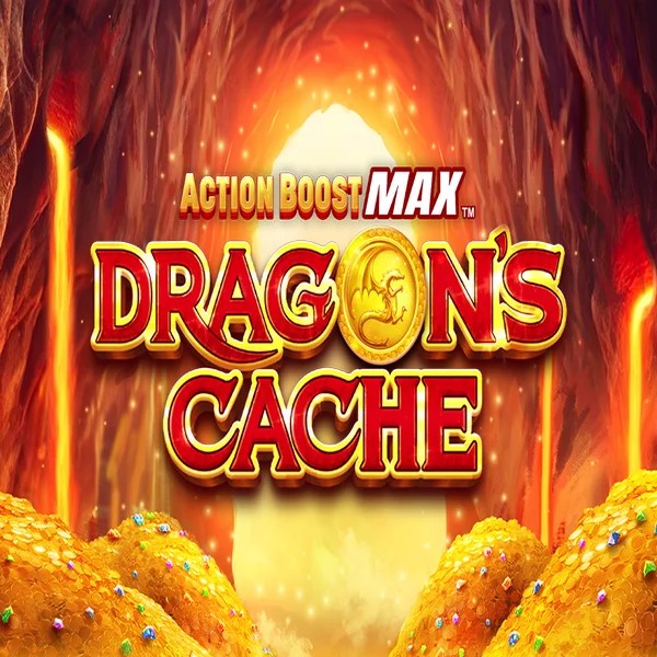 Action Boost Max Dragon's Cache logo – Slots by SpinPlay Games at Casinacho Casino