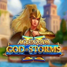 Age Of The Gods: God Of Storms 2 slot visual from Playtech available on casinachocasino.eu.com