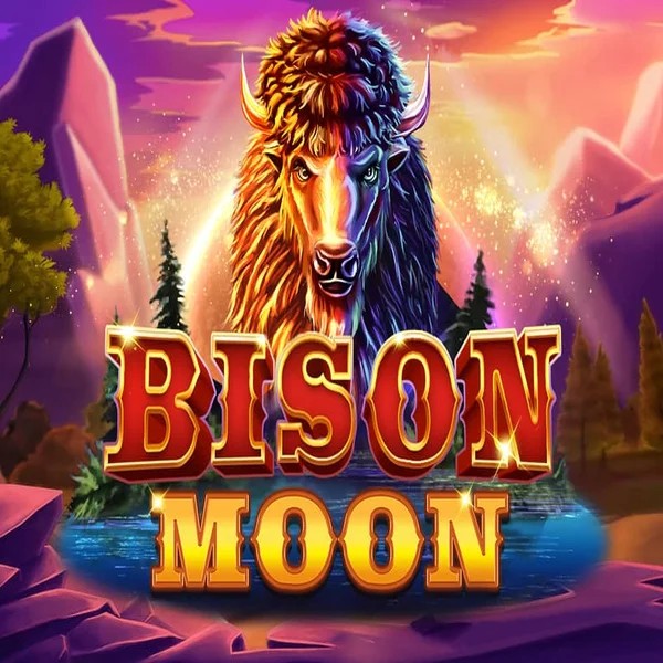 Bison Moon slot logo by Northern Lights Gaming at Casinacho Casino