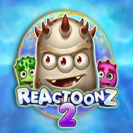 Reactoonz 2 online game logo by Play'n GO on casinachocasino.eu.com