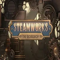 Steamworks The Workshop slot logo by Peter & Sons at Casinacho Casino